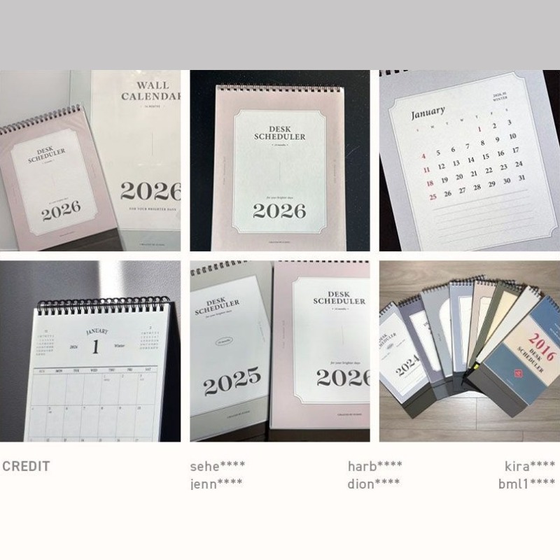 2027 데스크 캘린더 27년 아이코닉 탁상달력 2027년 회사 스케줄 업무용 책상달력 이미지 8