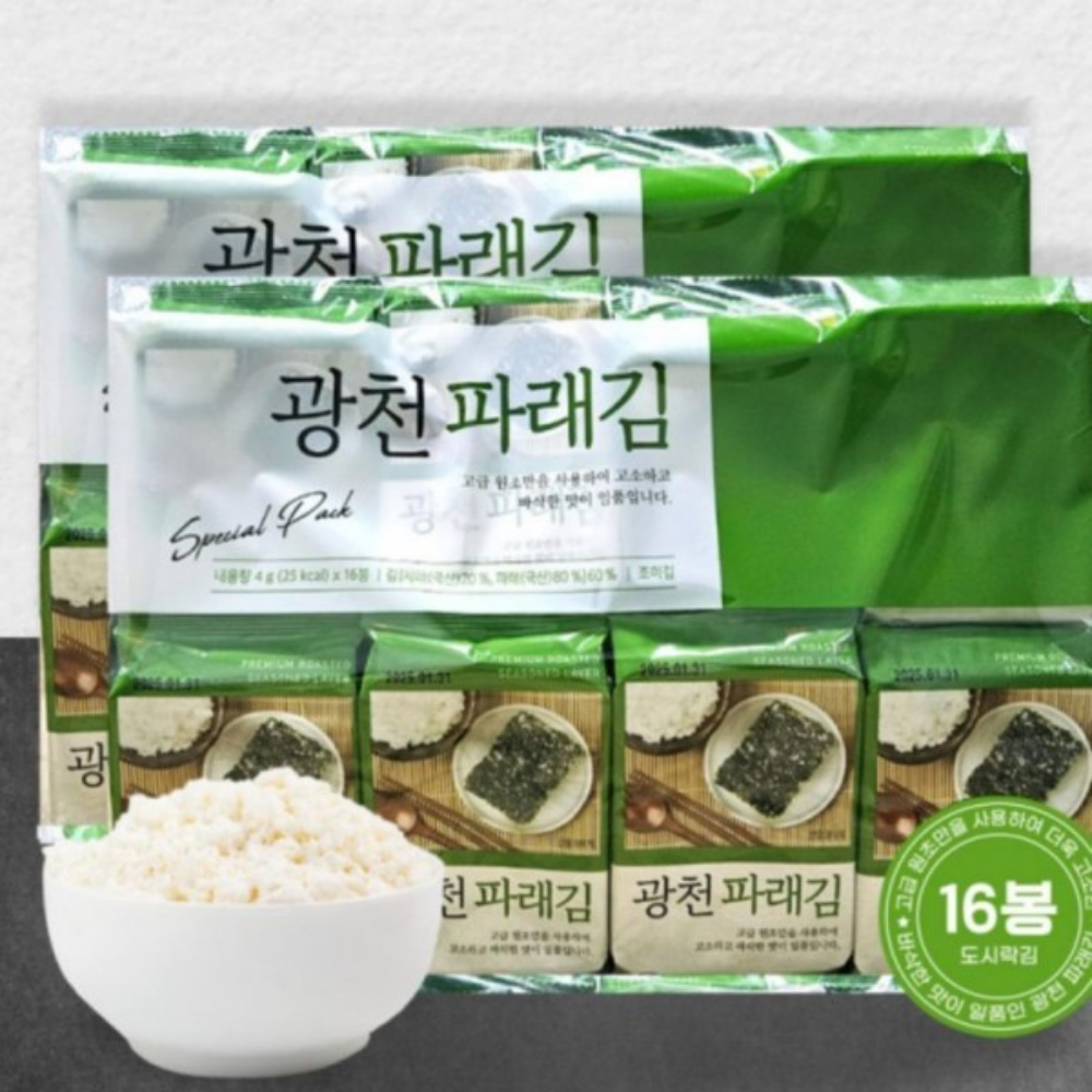 2만원대 선물세트 광천김 도시락김 추석선물 명절선물 4gx18봉 답례품 - 상품 이미지