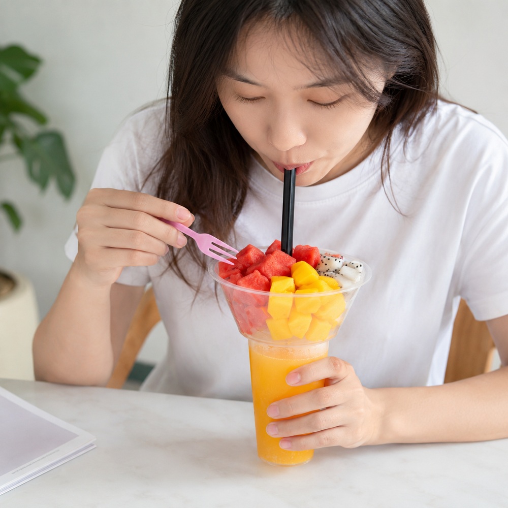 일회용 콜팝컵 콤보컵 분리형 간식용기 테이크아웃 치킨컵 푸드트럭 360~700ml - 상세 이미지 2