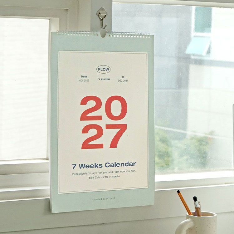 2027년 벽걸이 달력 A3 27년 벽 달력 2027 스프링 스케줄 캘린더 - 상세 이미지 2