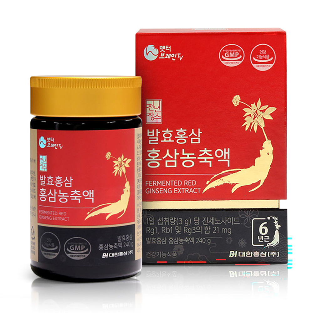 대한홍삼 발효홍삼 농축액 240g x 1병 진액 선물세트 - 상품 이미지