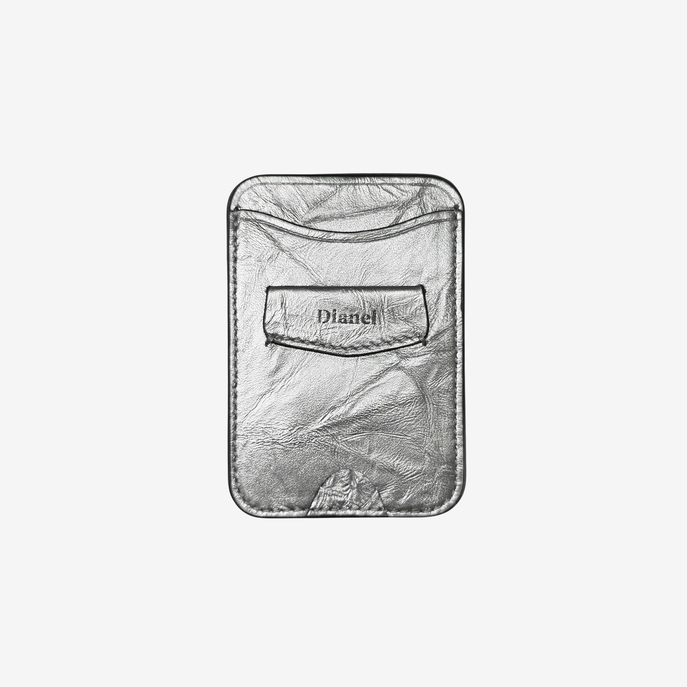 디아넬 실버 링클 슬림 맥세이프 카드지갑 천연가죽 자석 카드지갑 아이폰 갤럭시 호환 - 상세 이미지 3