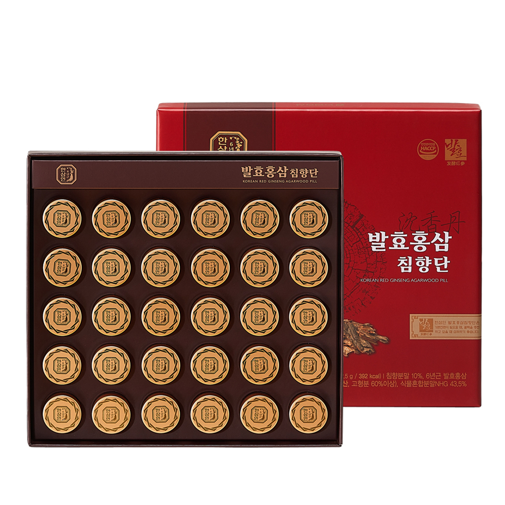 한삼인 발효홍삼 침향단 3.75g x 30환 선물세트 - 상품 이미지