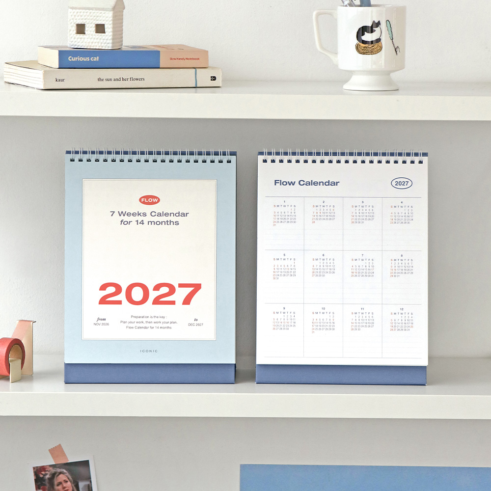 2027년 3개월 탁상달력 27년 스케줄달력 2027 데스크캘린더 이미지 6