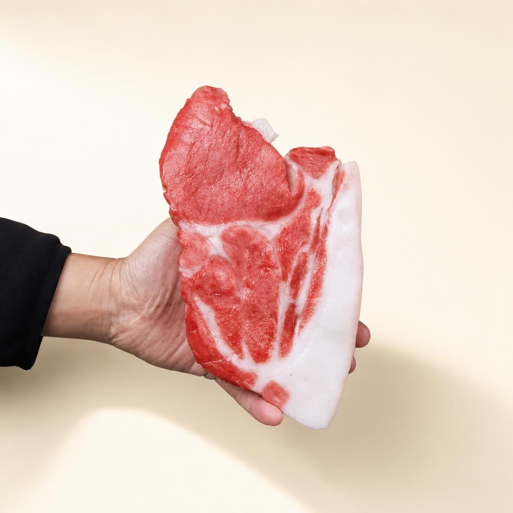 가짜 삼겹살모형 식당 고기모형 진열장 전시 - 상품 이미지