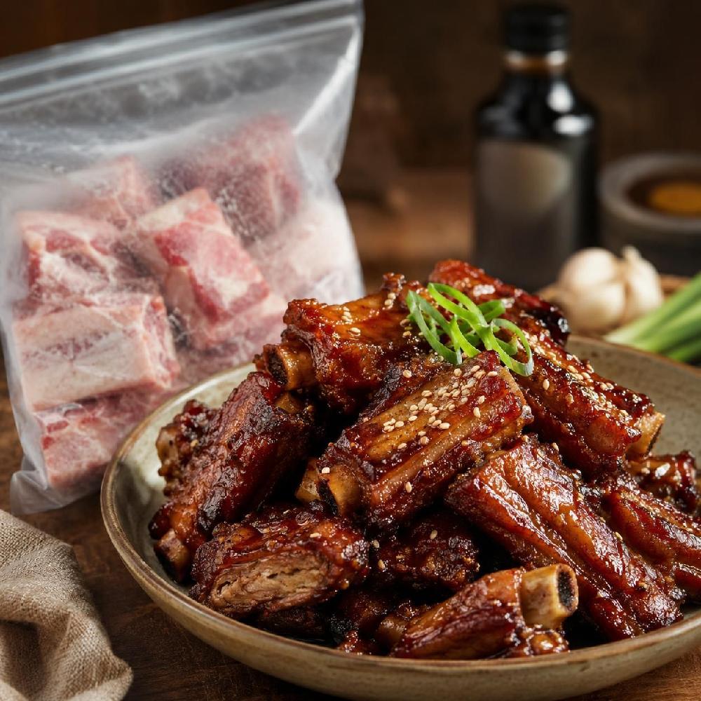 야들야들 살코기 쏙 인생등갈비 레시피키트 KIFFJOIT - 상품 이미지