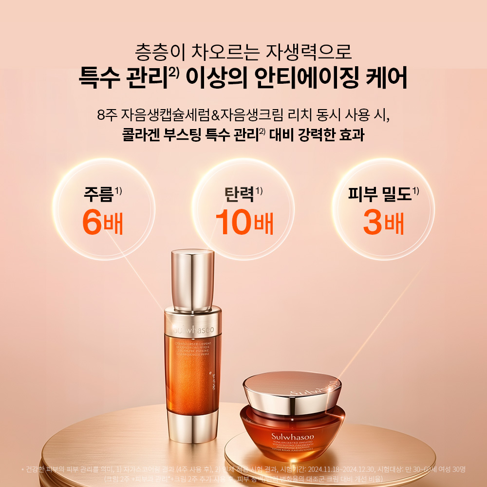 [지함보/자음생60주년] 설화수 자음생크림리치 50ml 기획세트 (자음생크림리치50 + 자음생클렌징폼50 + 윤조에센스15 + 자음생캡슐세럼8 + 자음생아이크림4, 단위:ml) 이미지 8