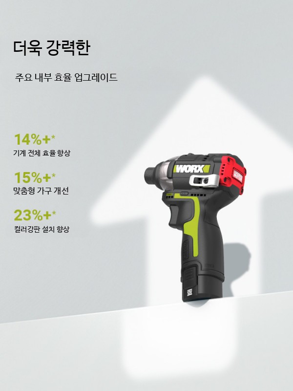 충전 임팩 드릴 무선 드라이버 전동 공구 강력 토크 가정용 작업용 2.0Ah 단일 배터리 셀 - 상세 이미지 3