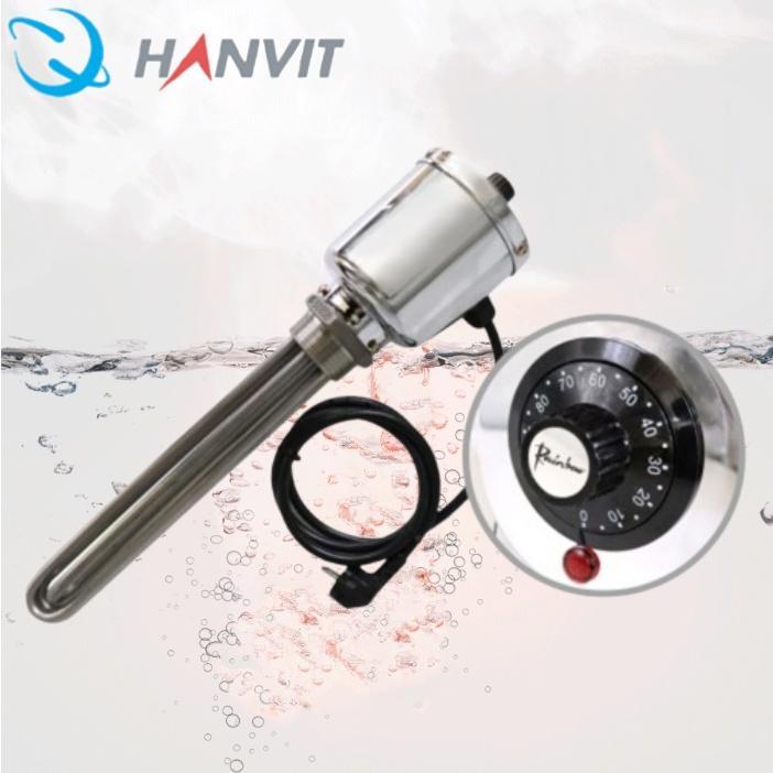 온도조절 히터봉 3Kw 캠핑용 물데우기 2인치 300mm 220V - 상품 이미지