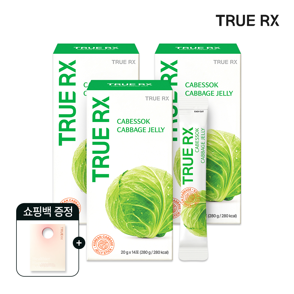 트루알엑스 카베쏙 진한 양배추 즙 젤리스틱 14포, 3개 - 상품 이미지