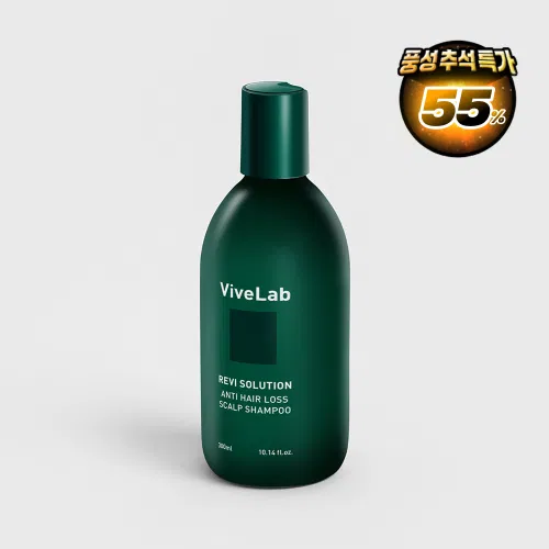 바이브랩 4주 솔루션 초록 탈모 샴푸 우디플로럴머스크, 500ml, 3개
