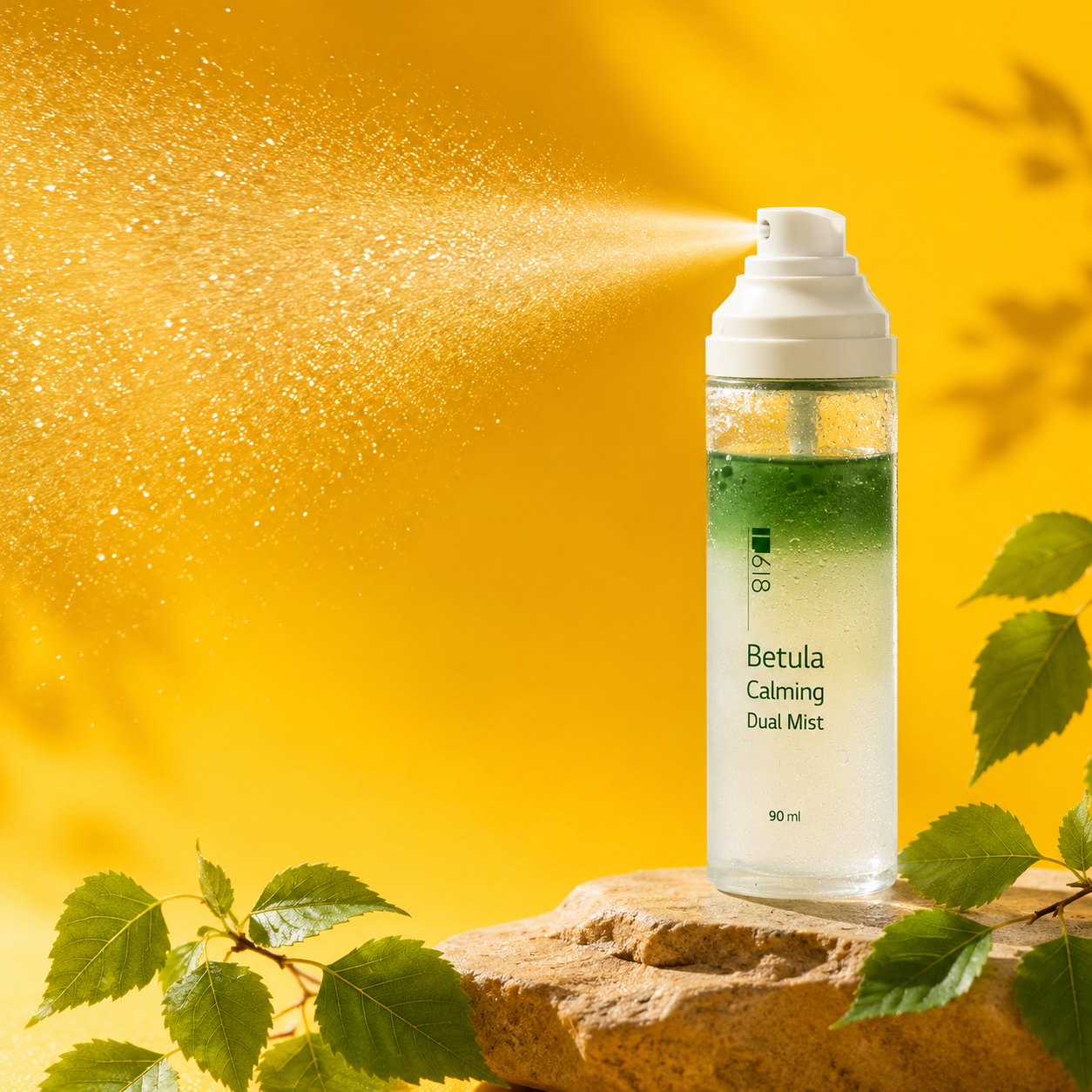 1.618 황금비율 쿨링미스트 자작나무 얼굴 오일 광채 90ml, 1개