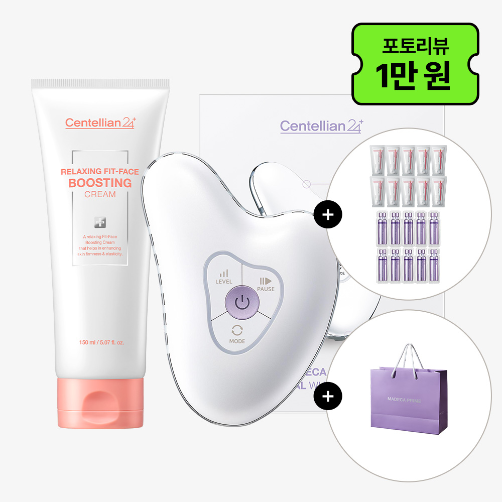 동국제약 센텔리안24 마데카 프라임 리추얼 화이트 펄1개+페이스 부스팅 크림2개 +타이트 리프팅 크림 스페셜 세트 +쇼핑백/고주파 괄사마사지기 뷰티디바이스 - 상품 이미지