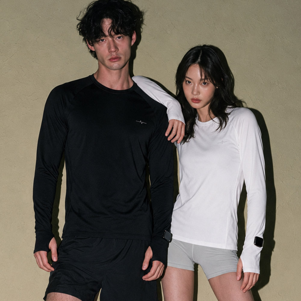 HNF 기능성 러닝 긴팔티 시원한 메쉬 롱슬리브 스포츠 운동 마라톤상의 - 상품 이미지