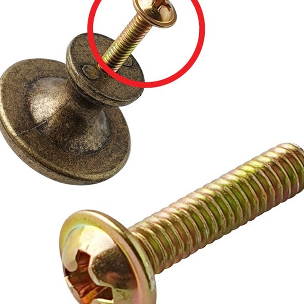 인치규격목재고정가구볼트 봉지단위 와샤머리가구조립손잡이볼트 32x12 3.9mm - 상품 이미지