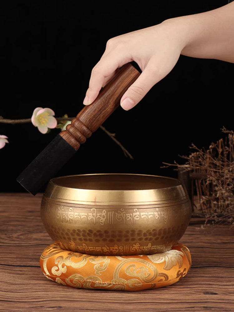 씽잉볼 명상 요가 티벳 좌종 테라피 차크라 음악 치료 17cm - 상세 이미지 5