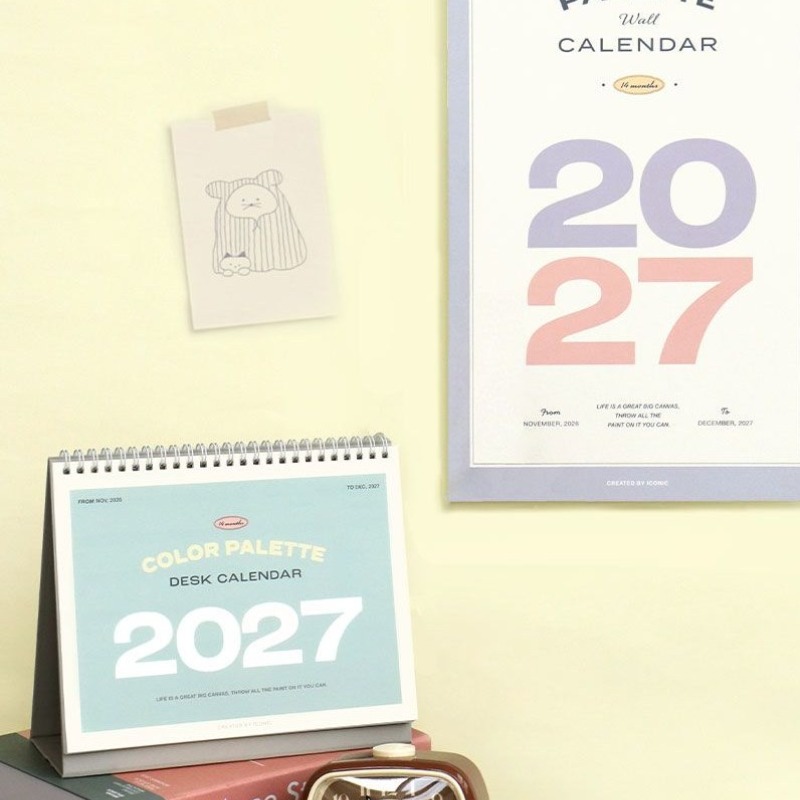 27년 탁상달력 2027년 데스크 캘린더 2027 아이코닉 달력 팔레트 이미지 8