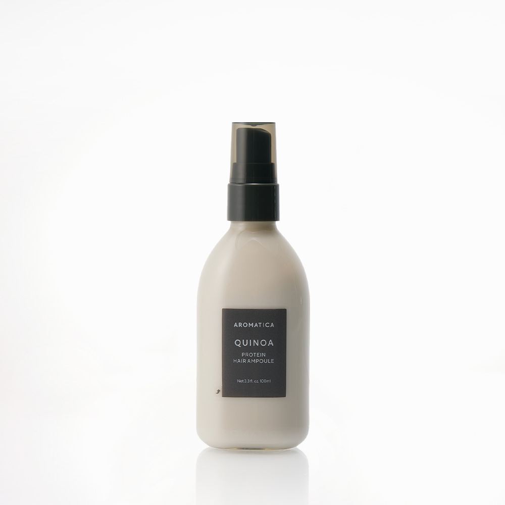 [LPP 단백질]아로마티카 퀴노아 프로틴 헤어 앰플 100ML 트리트먼트 노워시 단백질 손상모 헤어크림 실리콘 FREE