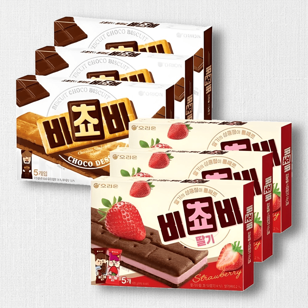 오리온 비쵸비 초코 딸기 125g 6박스 혼합세트 각 3박스