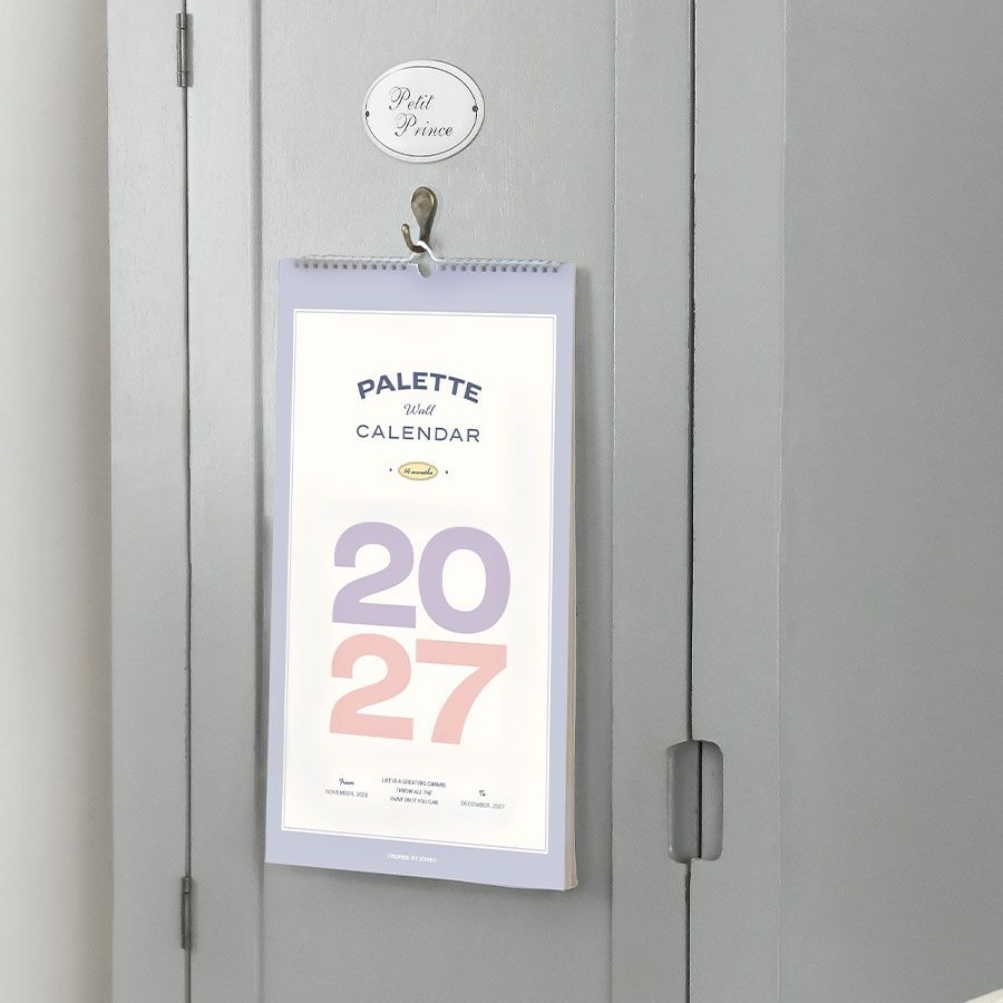 2027년 벽걸이 달력 27년 벽달력 감성 인테리어 스프링 캘린더 2027 - 상세 이미지 4