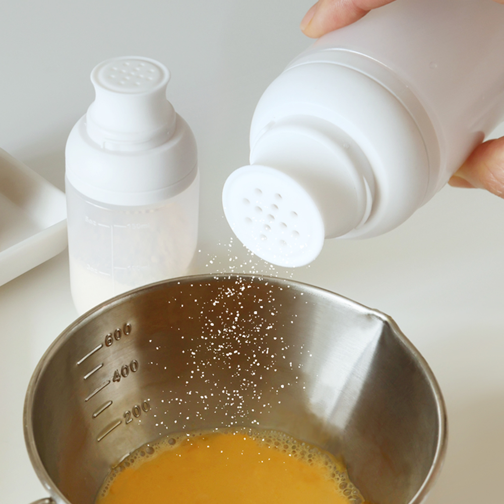 퓨어 실리콘 다용도 양념통 160ml 4P세트(소스통 소금통 브러쉬 오일병) 소분 소스용기 - 상세 이미지 4