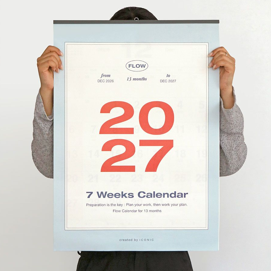2027년 벽걸이달력 대형 27년 심플 모던 월 캘린더 2027 큰달력 플로우 A2, 1개 - 상세 이미지 3