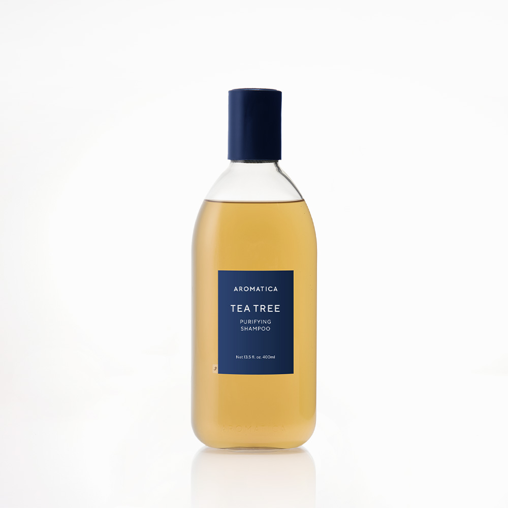 아로마티카 티트리 퓨리파잉 샴푸 400ML 비건 지성 두피 탈모 기능성 쿨샴푸 - 상품 이미지
