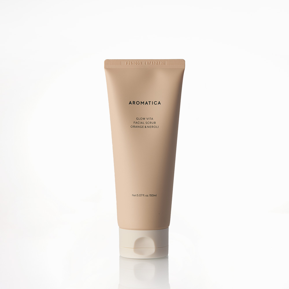 아로마티카 글로우 비타 페이셜 스크럽 오렌지 & 네롤리 150ML 얼굴 페이스 필링 각질제거제 - 상품 이미지