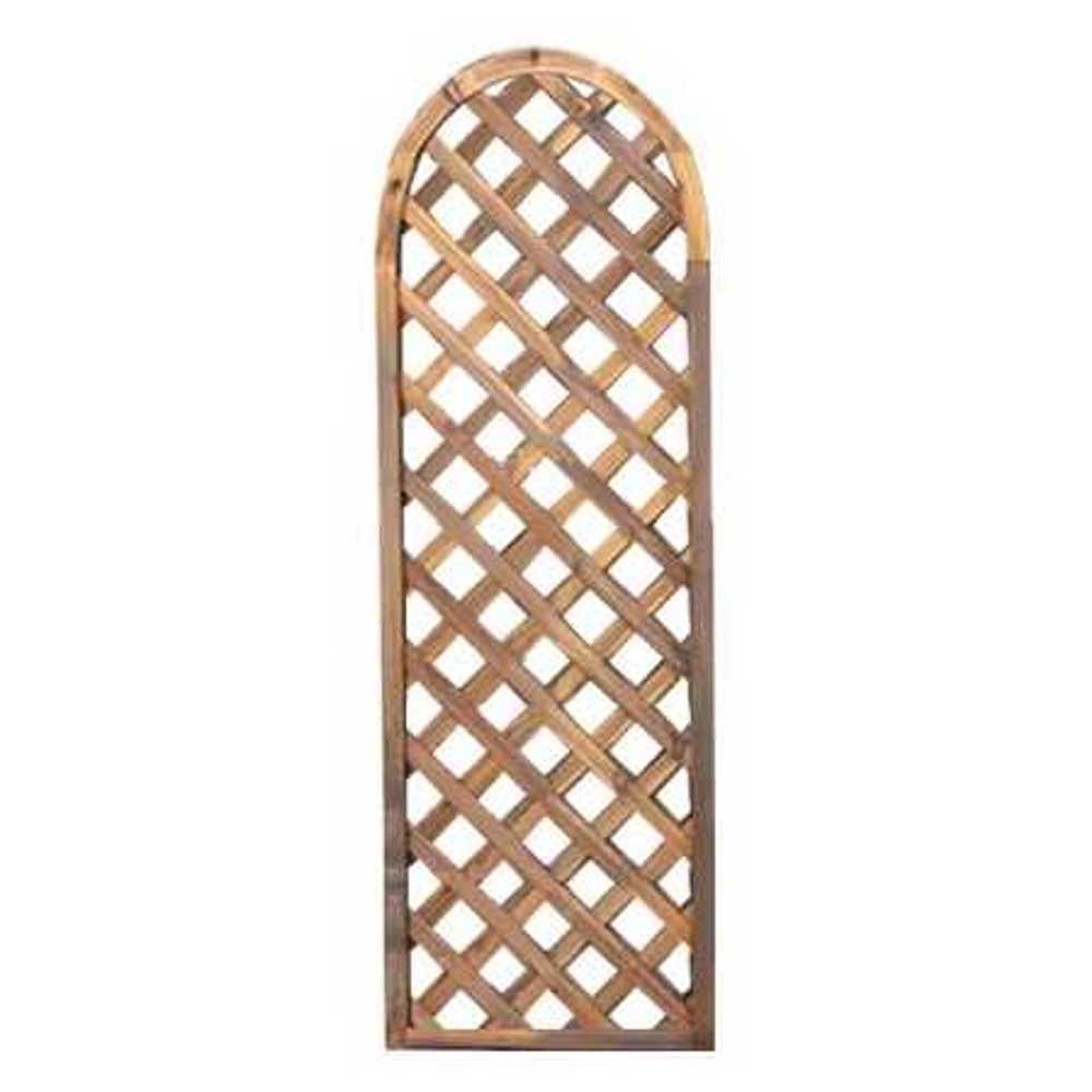 래티스 담장 PVC 휀스 테라스 울타리 가림막 정원 50x150cm 반원 - 상품 이미지