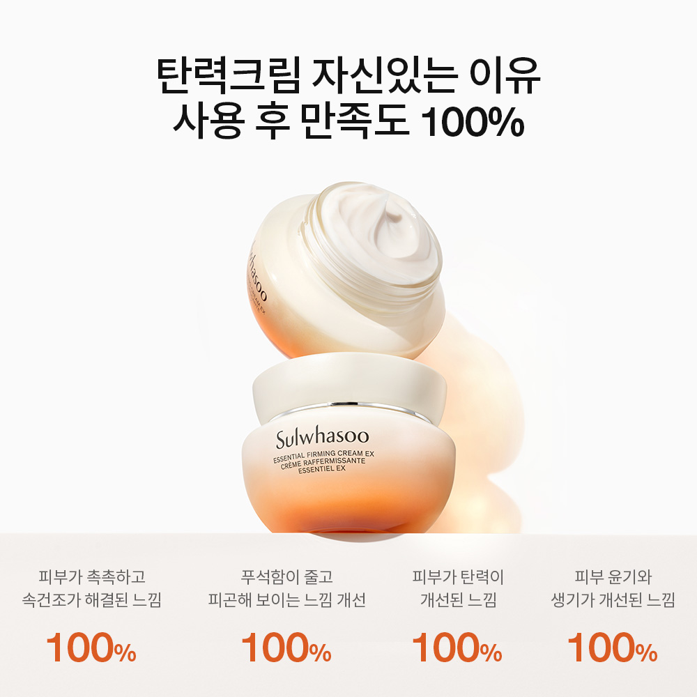 설화수 탄력크림 EX 75ml 기획세트 (탄력크림75 + 윤조에센스8 + 자음수35 + 자음유액35, 단위:ml) 이미지 6