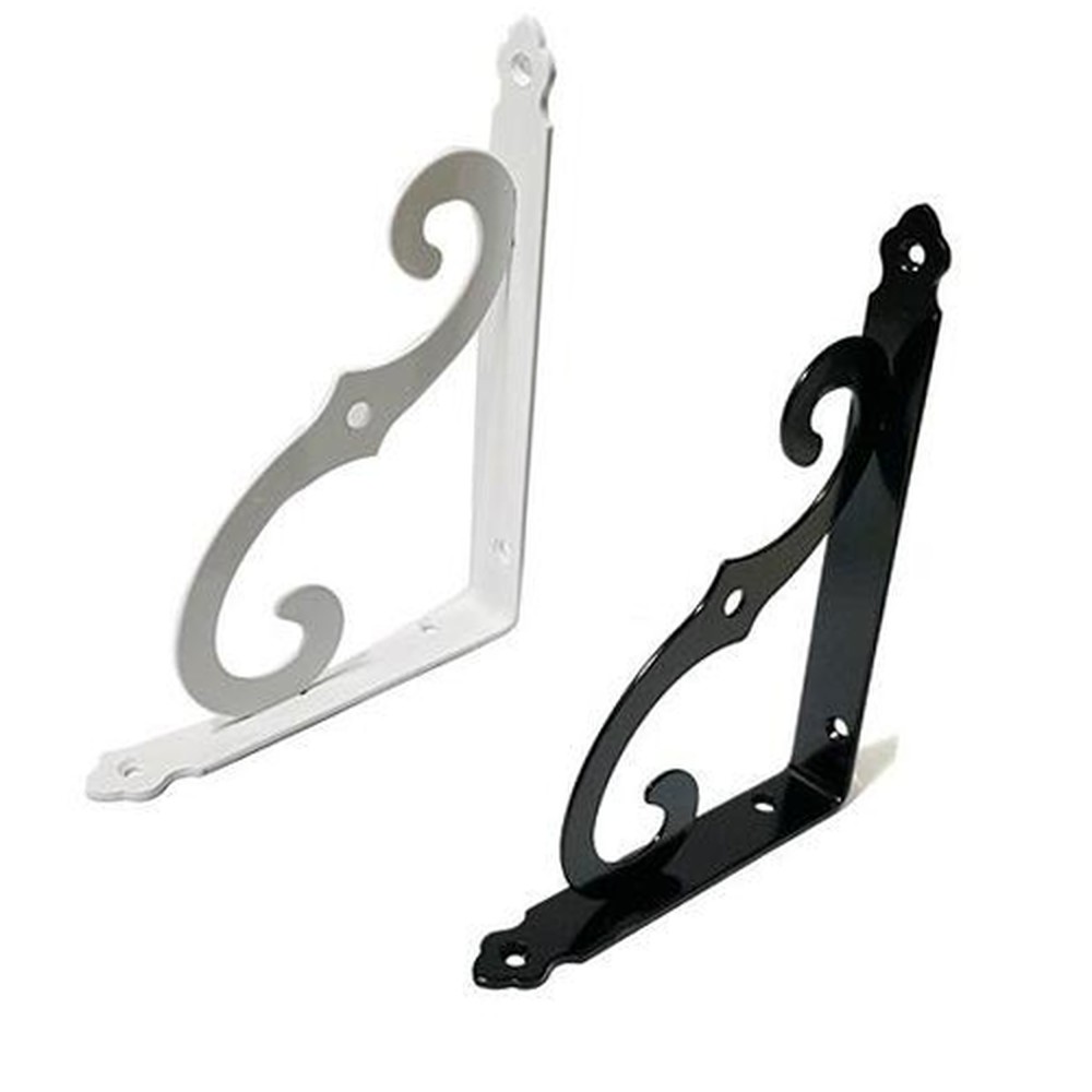까치발형벽면고정선반지지대 철제DIY인테리어선반받침 무광벽면수납 200x250mm - 상품 이미지