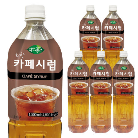희창 자연생각 카페시럽 1.5L X 6개 커피원두