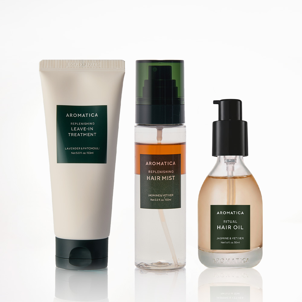 아로마티카 리플레니싱 리츄얼 트리트먼트 150ML & 미스트 100ML & 헤어오일 50ML 3종 세트