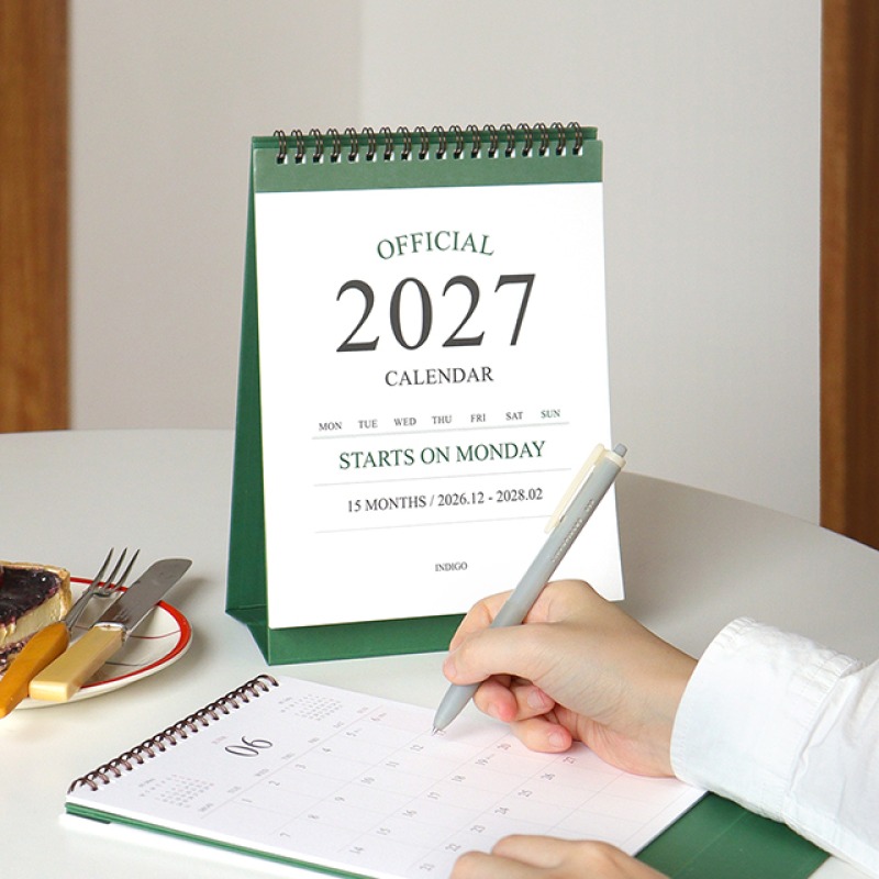 2027 탁상달력 인디고 27년 데스크캘린더 교사 업무 2027년 책상 달력 일정 15개월 이미지 7