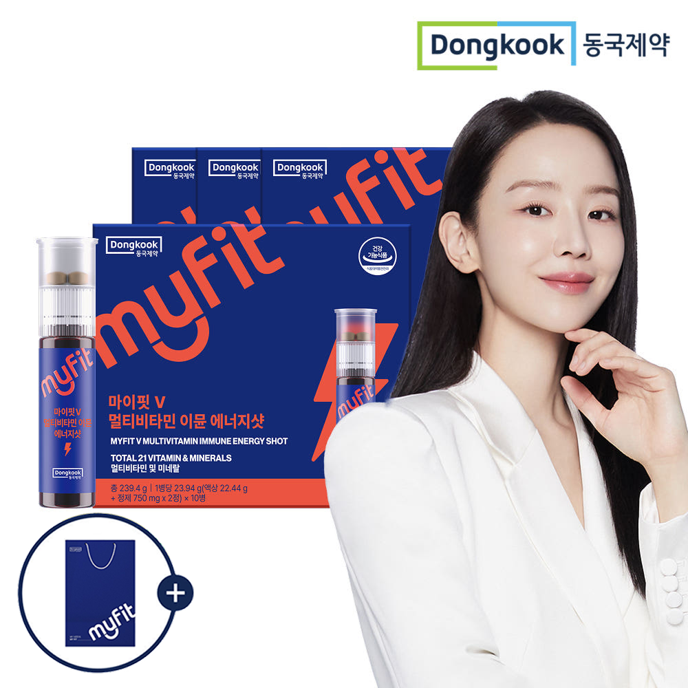 동국제약 마이핏V 멀티비타민 이뮨에너지샷 마시는 올인원 액상비타민 10개입, 4개