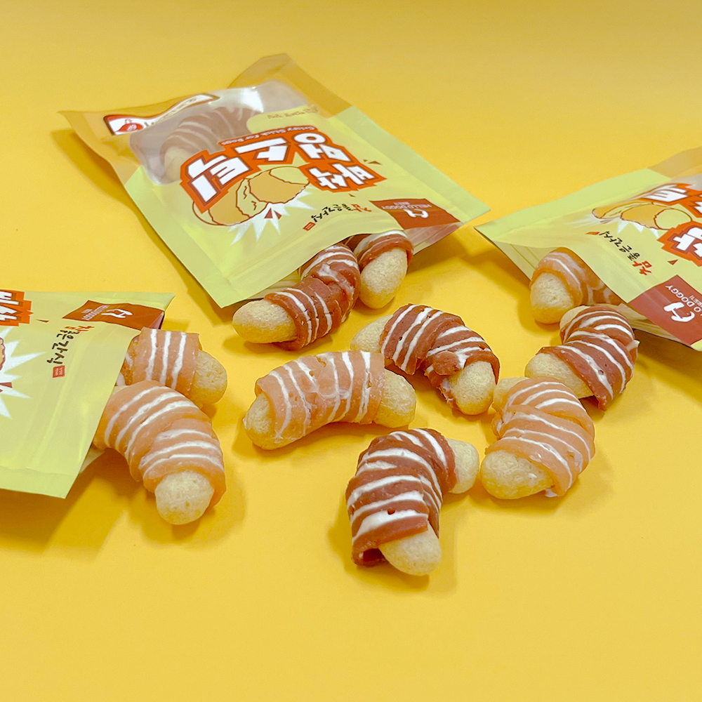 헬로도기 바삭멍스틱 강아지뻥튀기 쌀과자 떡뻥 쿠키 치킨+오리, 60g, 1개 - 상세 이미지 3