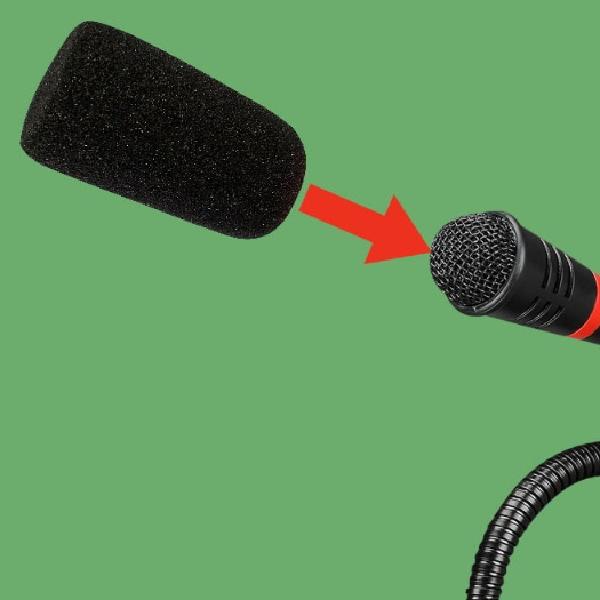 블랙 위생 마이크 솜 커버 마이크스펀지 스폰지 노래방 무선 - 상품 이미지