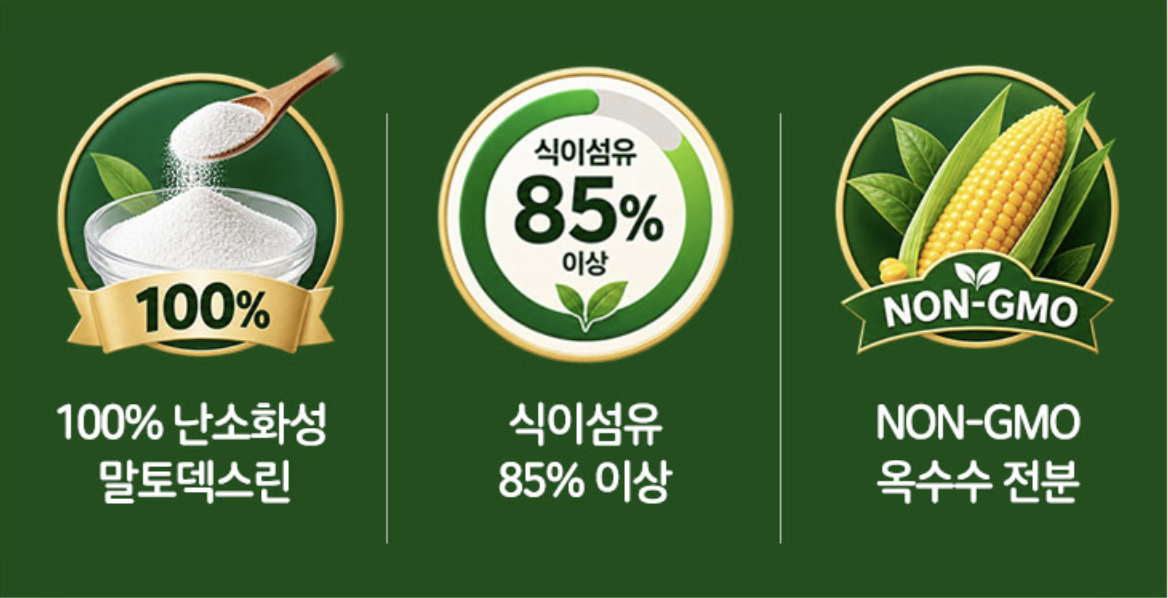 난소화성말토덱스 섬유질영양제 식이섬유보충제 섬유질많은음식 - 상세 이미지 5