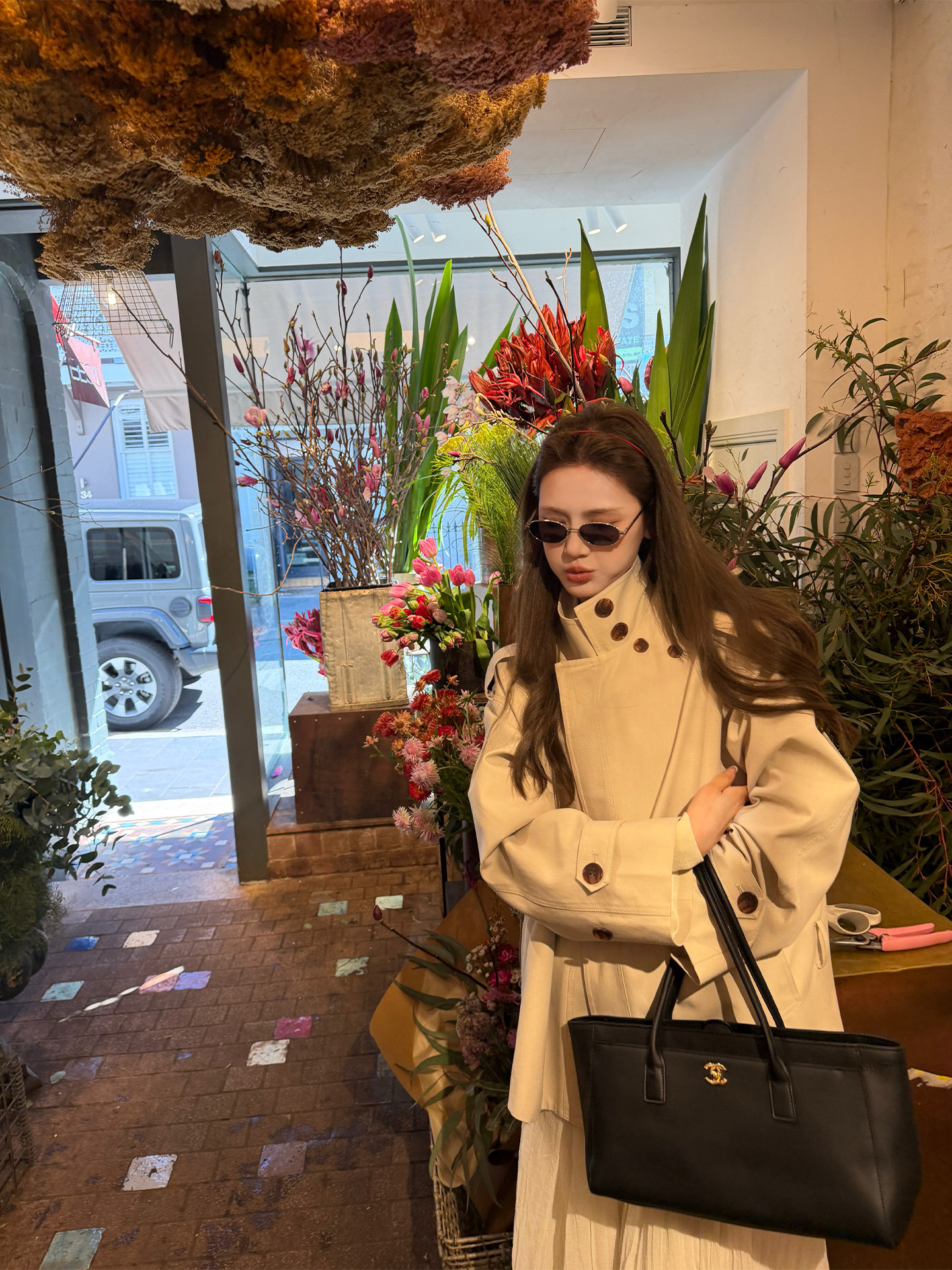 axb 숏트렌치코트 여성 하프트렌치 하이넥 바바리 코트 - 상세 이미지 2