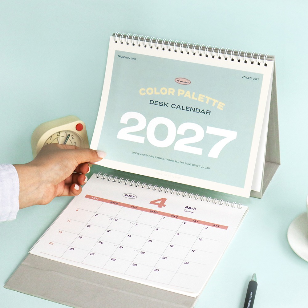 27년 탁상달력 2027년 데스크 캘린더 2027 아이코닉 달력 팔레트 - 상세 이미지 3