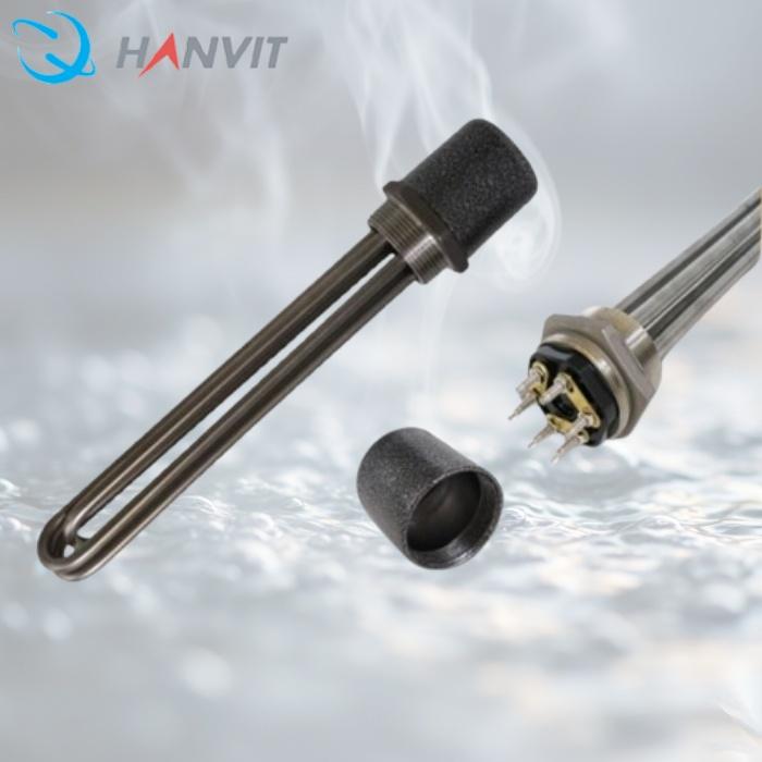 국산 온수히터봉 캠핑장 물데우는기계 3Kw 240mm 380V - 상품 이미지