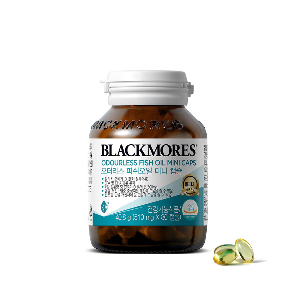 블랙모어스 RTG오메가3 호주 피쉬오일 510mg x 80캡슐