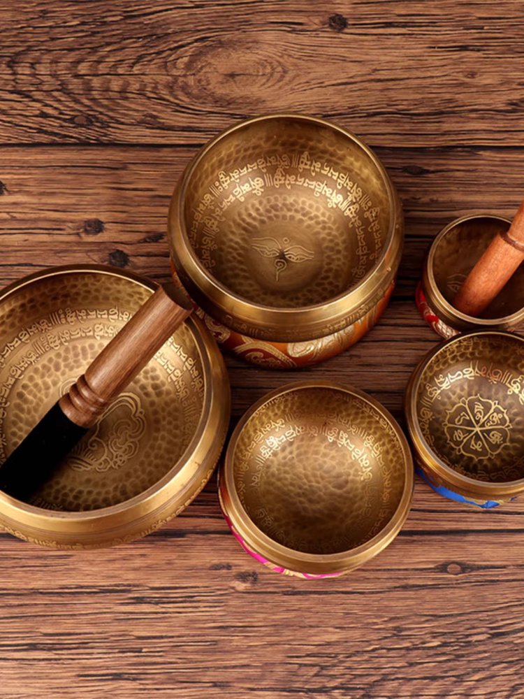 씽잉볼 명상 요가 티벳 좌종 테라피 차크라 음악 치료 17cm - 상세 이미지 4