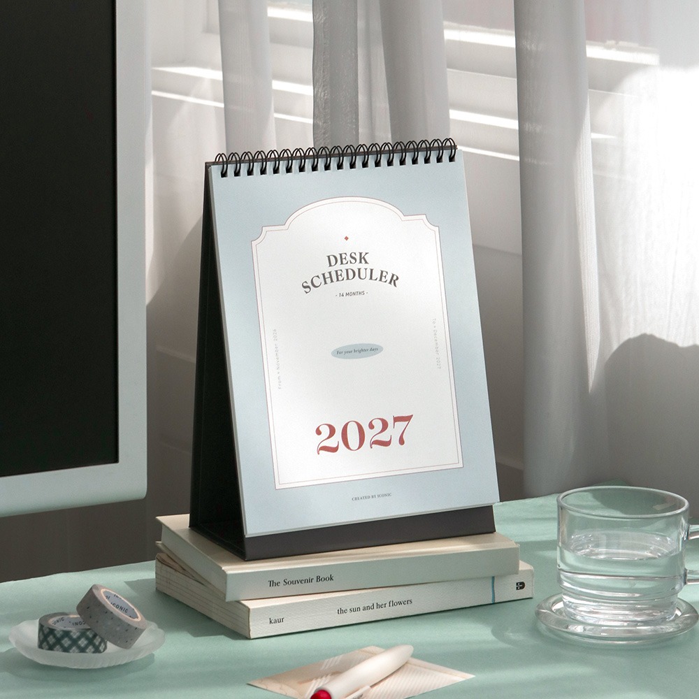 27년 탁상달력 심플 세로형 2027년 데스크 스케줄러 2027 책상달력 아이코닉 이미지 7