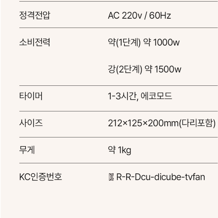 미니히터 캠핑 ptc히터 책상용 난방기 가정용 소형온풍기 - 상세 이미지 3