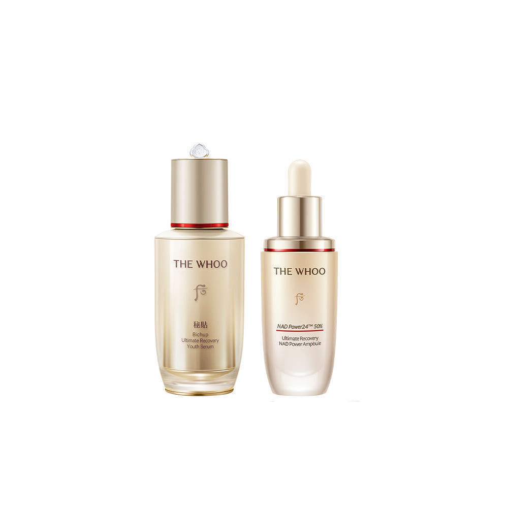 더후 비첩 NAD 파워 앰플 30ml & 비첩 자생 에센스 50ml (스킨롱지비티 NAD 듀오 세트)