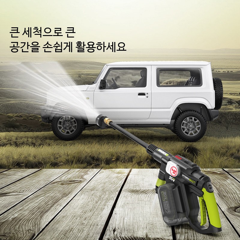 무선 고압 세척기 차량용 충전식 휴대용 전동 분사기 브러시리스 배터리 623 2.0Ah 배터리 1개 부속품 - 상세 이미지 2