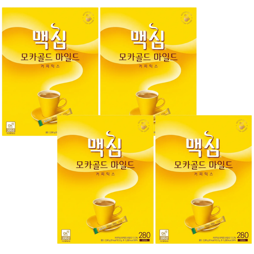 맥심 모카골드 마일드 280T 4개 / 대용량 커피믹스 - 상품 이미지