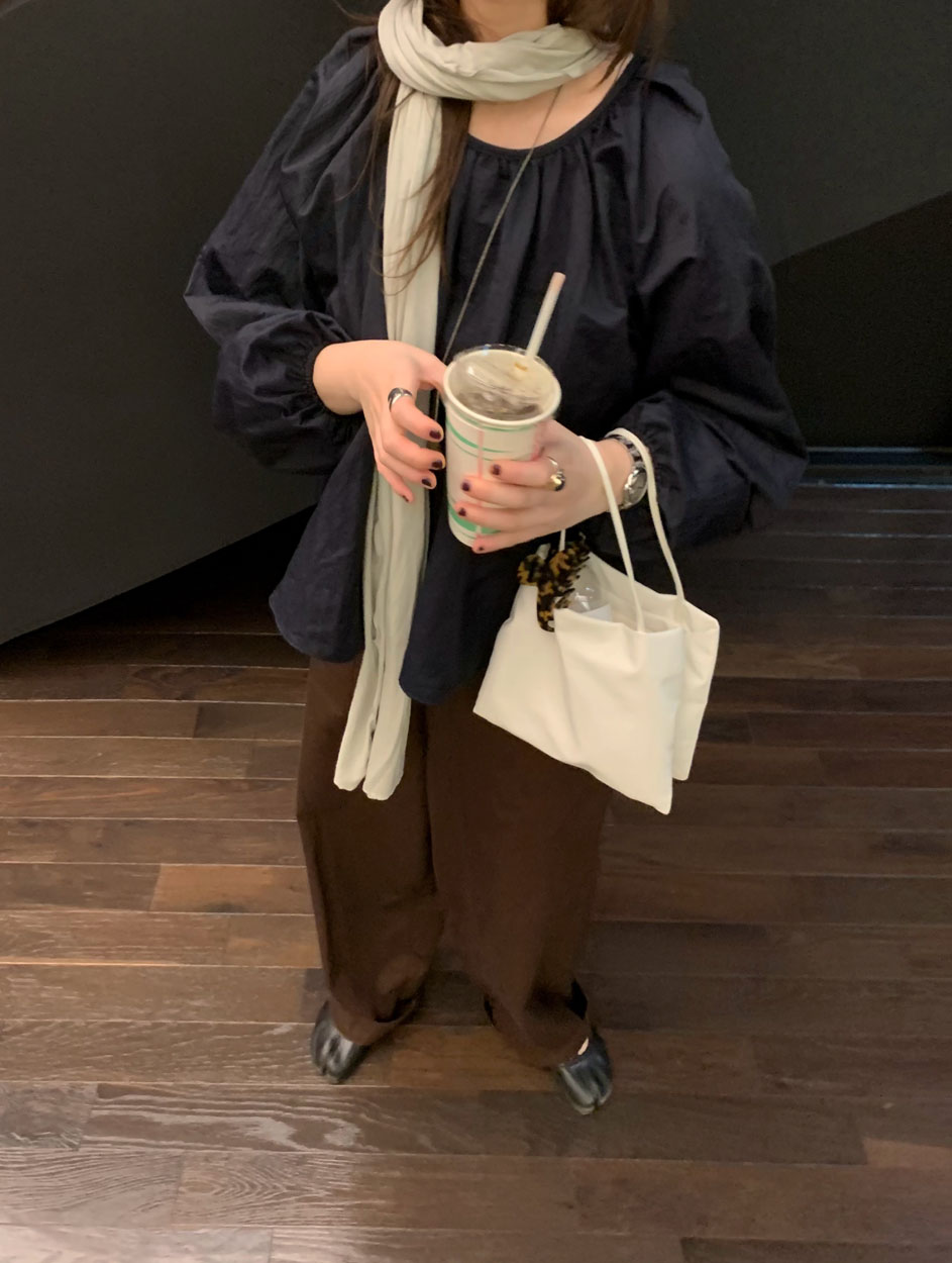 어토프 레그 팬츠 절개 아방 카펜더 와이드 밴딩바지 (2c) 이미지 7