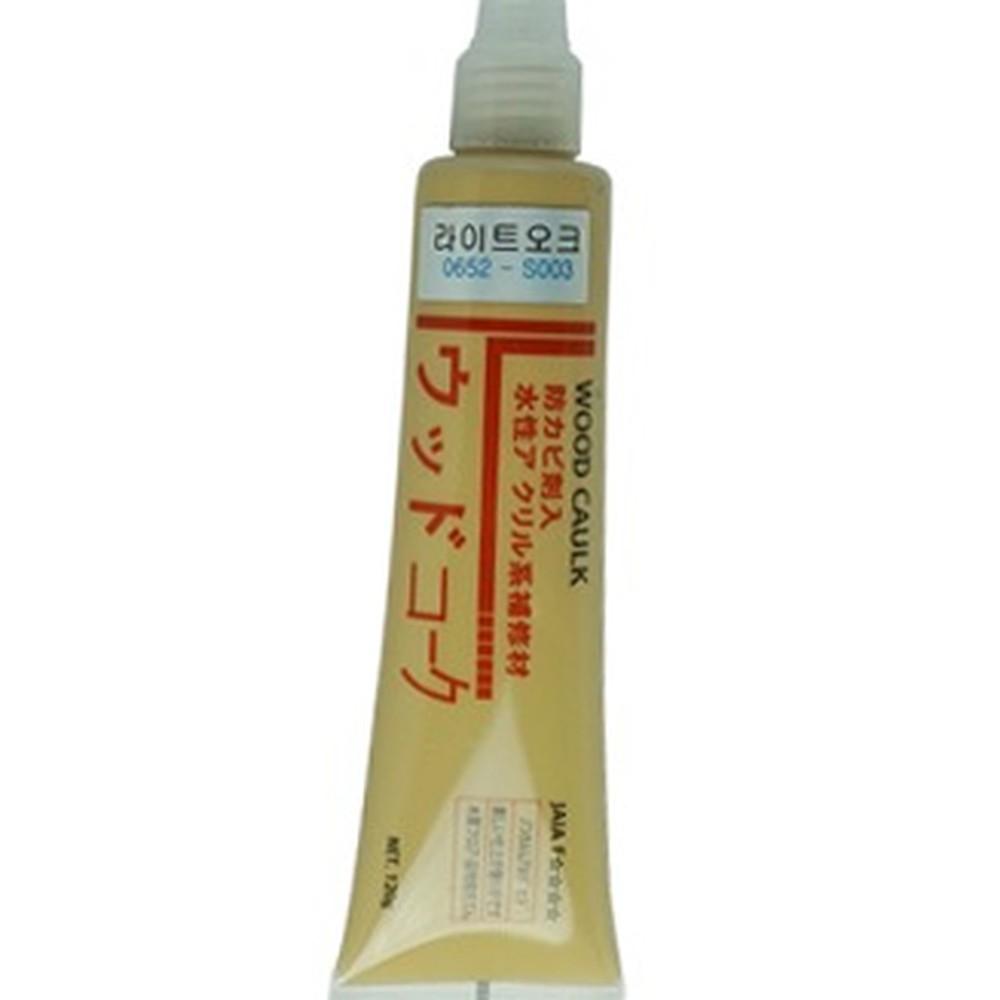 라이트오크가구틈새우드필러 메꿈보수목재메꿈제 타카자국틈새충진흠집보수제 120g - 상품 이미지